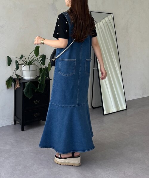 「prose verse」 ノースリーブワンピース MEDIUM ブルー レディース_画像7
