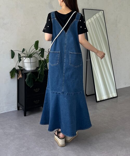 「prose verse」 ノースリーブワンピース MEDIUM ブルー レディース_画像8