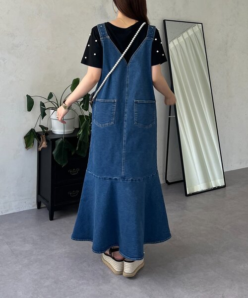 「prose verse」 ノースリーブワンピース MEDIUM ブルー レディース_画像9