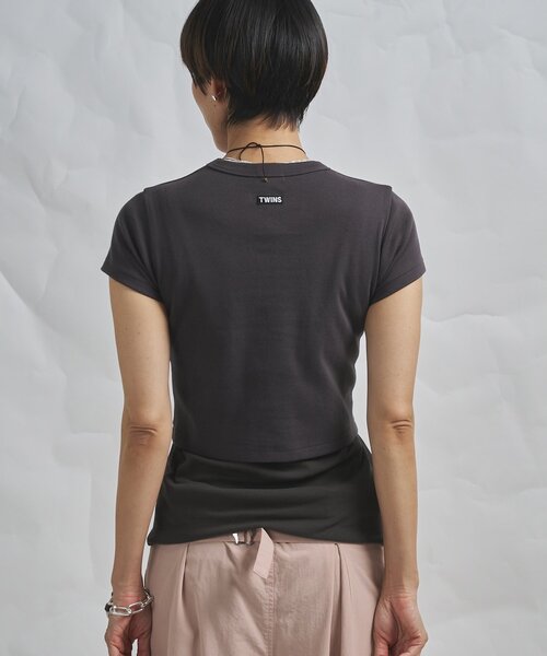 ウィムガゼット　シルク　混　デシン　T シャツ　ブラウス　半袖　チャコール　F VETEMENTS: ブラック Cradle of Filth Logo Regular Tシャツ | SSENSE 日本