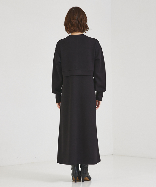 「abahouse mavie」 長袖ワンピース フリー ベージュ レディース_画像7