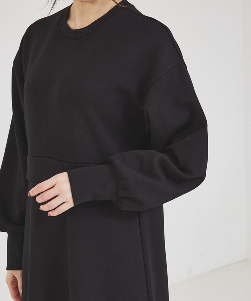 「abahouse mavie」 長袖ワンピース フリー ベージュ レディース_画像8