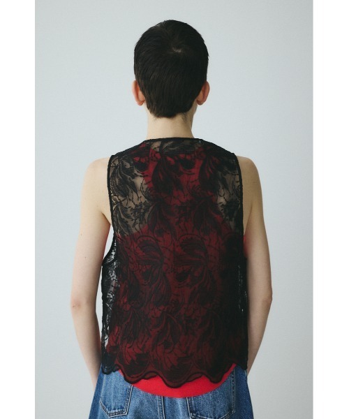 HeRIN.CYE ベスト ジレ Lace vest レースベスト レディース : ZOZOTOWN