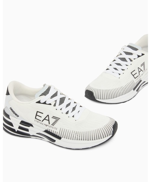 EA EMPORIO ARMANI エンポリオアルマーニ スニーカー ホワイト27.5cm EA7 スニーカー 「オンライン限定」「エンポリオ アルマーニ EA7