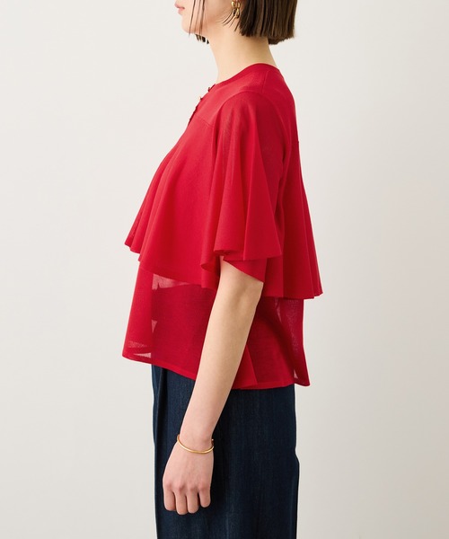 ROPE'（ロペ） tシャツ LEVITA ティアードフリルニットプルーオーバー