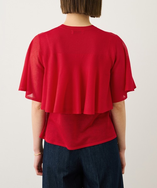 ROPE'（ロペ） tシャツ LEVITA ティアードフリルニットプルーオーバー