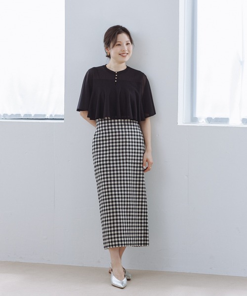 ROPE'（ロペ） tシャツ LEVITA ティアードフリルニットプルーオーバー