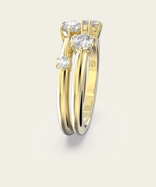 【美品】スワロフスキー　リング　55 SWAROVSKI（スワロフスキー） リング 55 ホワイト レディース