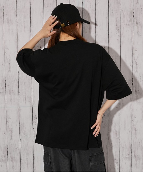 tシャツ 半袖 「ひげキャラクター×ロゴ」Tシャツ／ストリート／春夏秋