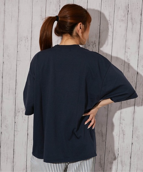 tシャツ 半袖 「ひげキャラクター×ロゴ」Tシャツ／ストリート／春夏秋