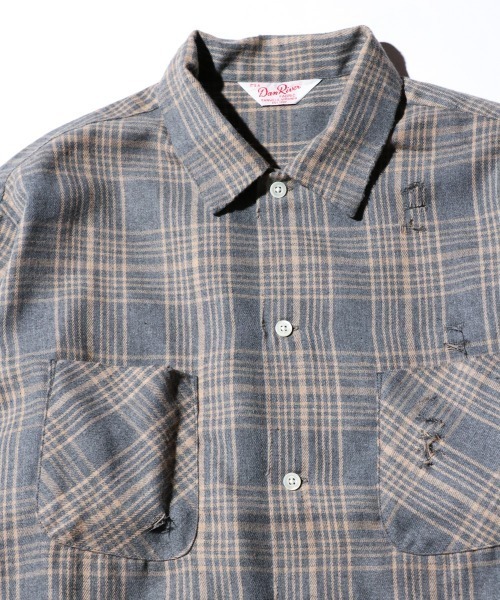 「C.E.L.STORE」 長袖シャツ SMALL ブラック×ホワイト メンズ_画像5