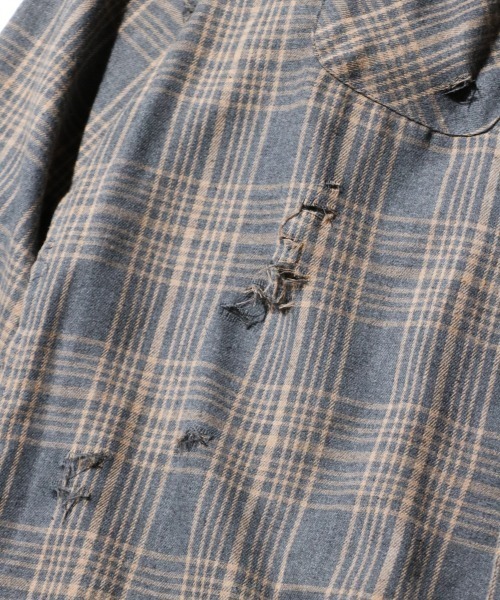 「C.E.L.STORE」 長袖シャツ SMALL ブラック×ホワイト メンズ_画像7