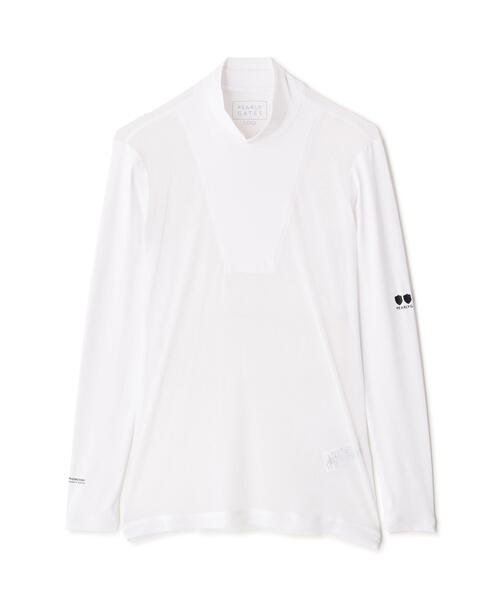 uvカット tシャツ 「PG BODY」N/パワーネット×Peベア天竺長袖ハイネックカットソー メンズ
