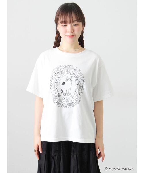 Samansa Mos2（サマンサモスモス） tシャツ 「miyuki matsuo×Samansa