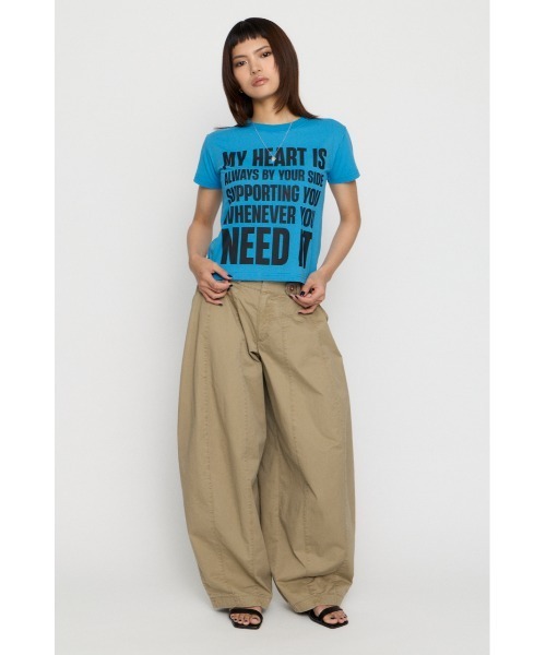 LAGUA GEM（ラグアジェム） tシャツ 半袖 USEFUL PRINT Tシャツ