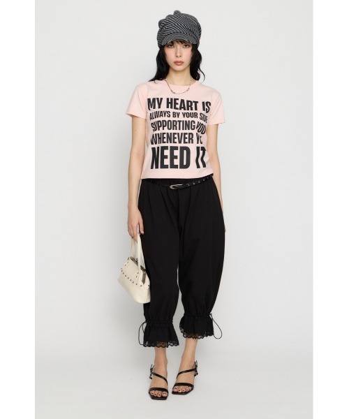 【サル（同封NG）】　りょくみ　パンツ　Tシャツ LAGUA GEM（ラグアジェム） tシャツ 半袖 USEFUL PRINT Tシャツ