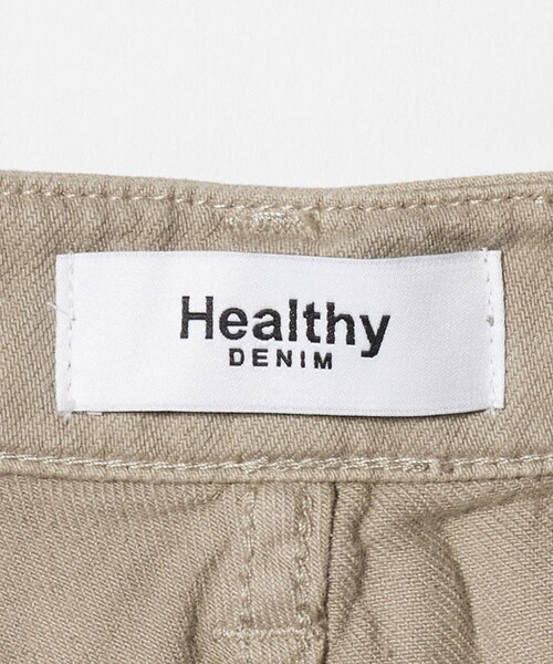 ワイドパンツ ジーンズ デニム デニムパンツ 「別注」「HEALTHY DENIM」カーブ デニム  パンツ ベージュ レディースの画像