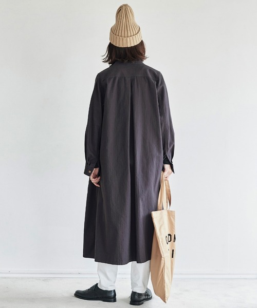「Sunny clouds」 長袖ワンピース X-LARGE チャコール レディース_画像2
