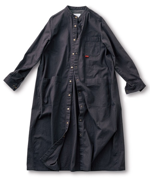 「Sunny clouds」 長袖ワンピース X-LARGE チャコール レディース_画像3