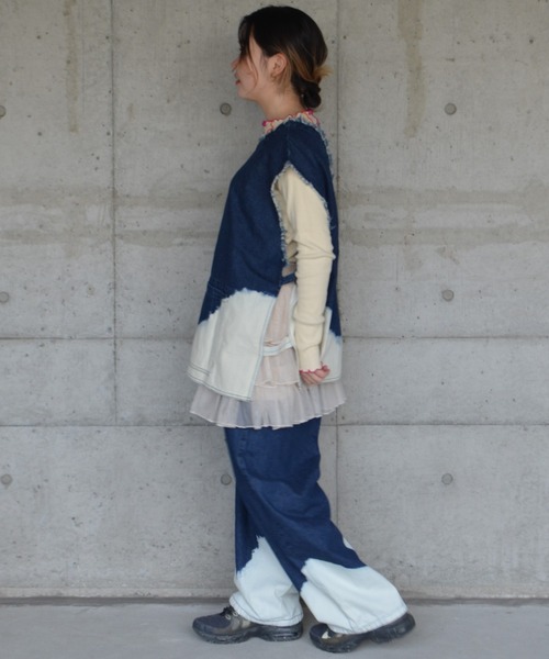 「BIG FIELD」 ノースリーブブラウス 160cm ブルー レディース_画像5