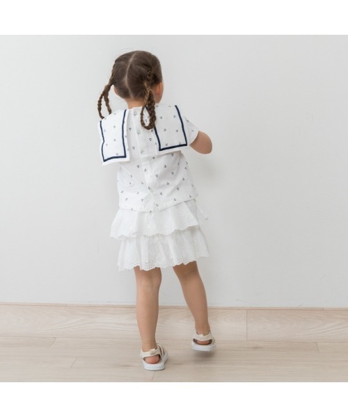 ブラウス シャツ 「5/8(金)発売」FirstCloset×mioさん 半袖ブラウス