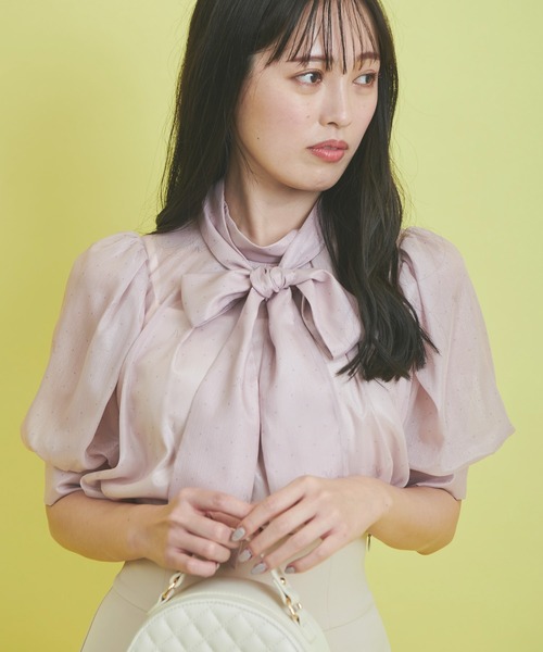 「NOELA」 半袖ブラウス フリー ピンク レディース_画像7