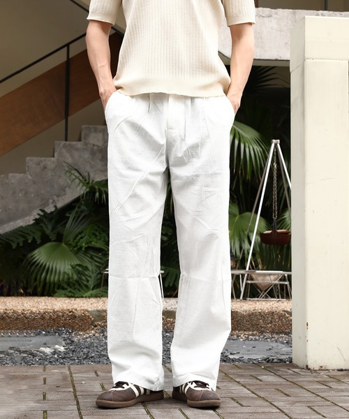 「Cloudstyle」 スラックス MEDIUM ライトベージュ メンズ_画像2