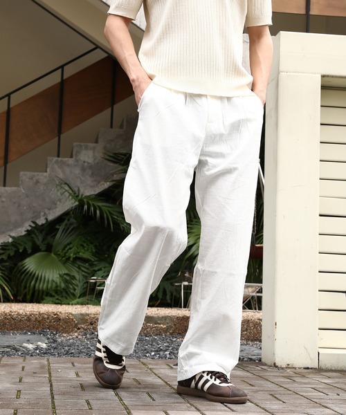 「Cloudstyle」 スラックス MEDIUM ライトベージュ メンズ_画像4