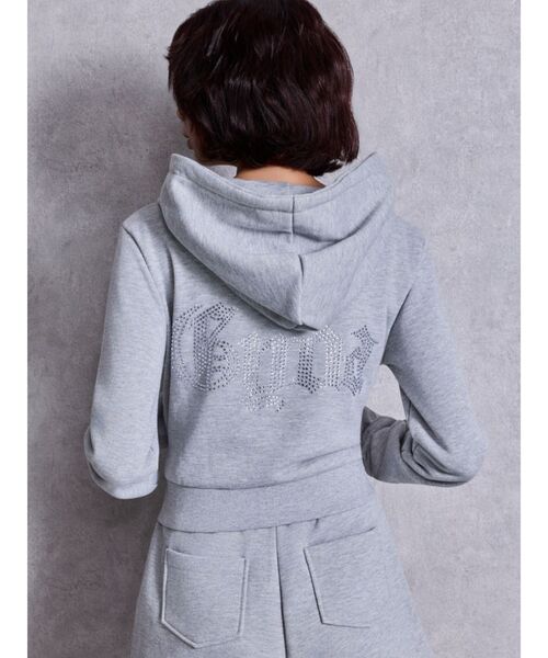 GYDA shortラメパーカー セットアップ GYDA（ジェイダ） パーカー GYDA Shortラメパーカー「セットアップ着用