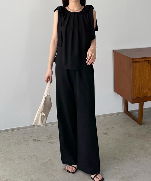 「callautia」 セットアップ MEDIUM ブラック レディース_画像7