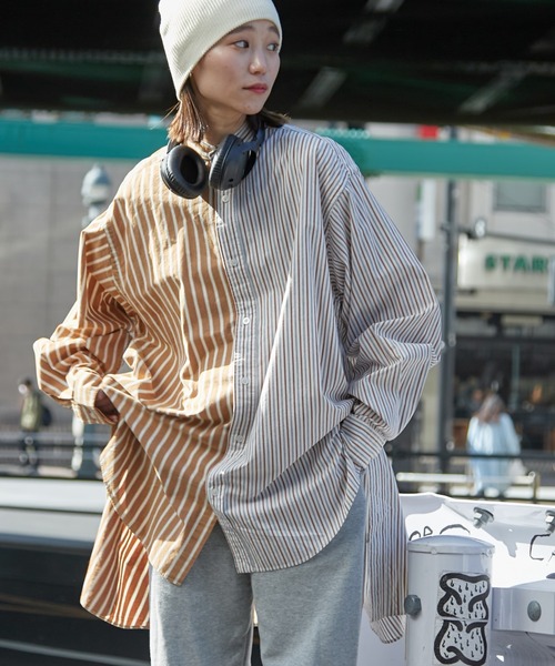 「etsinta」 長袖チュニック ONE SIZE オレンジ レディース_画像3