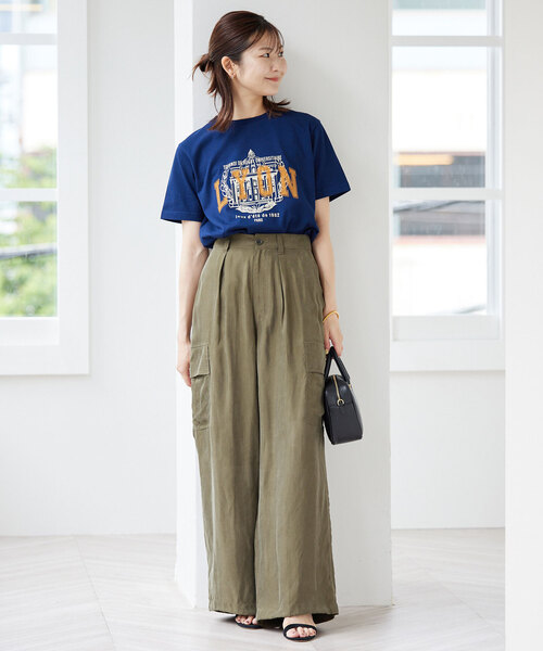 「SLOBE IENA」 カーゴパンツ 36 カーキ レディース_画像3