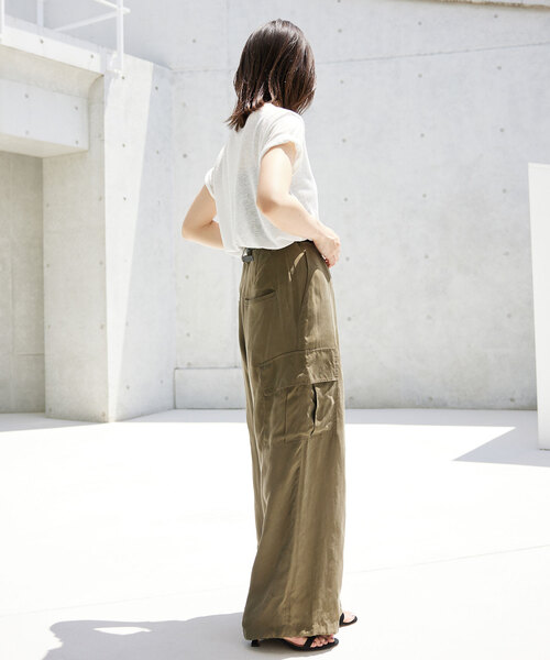 「SLOBE IENA」 カーゴパンツ 36 カーキ レディース_画像6