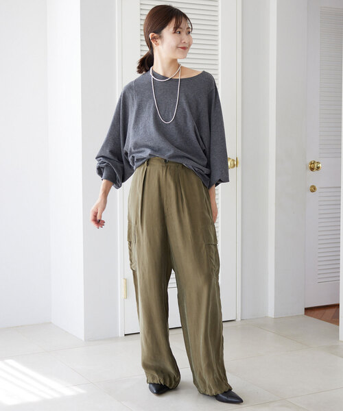 「SLOBE IENA」 カーゴパンツ 36 カーキ レディース_画像7