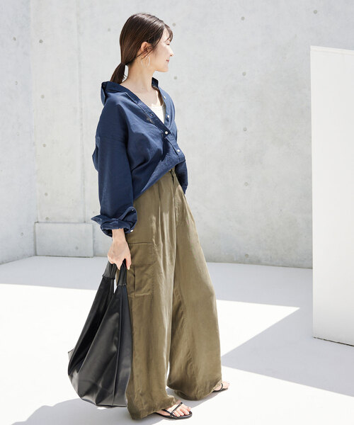 「SLOBE IENA」 カーゴパンツ 36 カーキ レディース_画像8