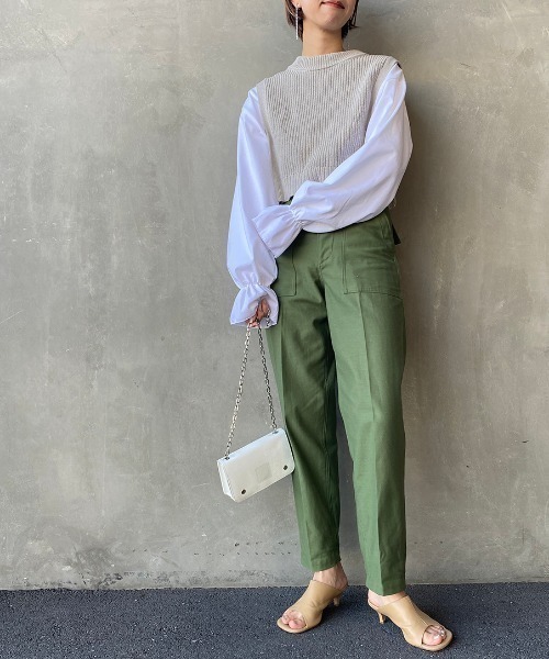 「THE SHINZONE」 パンツ 32 グリーン レディース_画像5