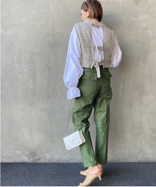 「THE SHINZONE」 パンツ 32 グリーン レディース_画像6
