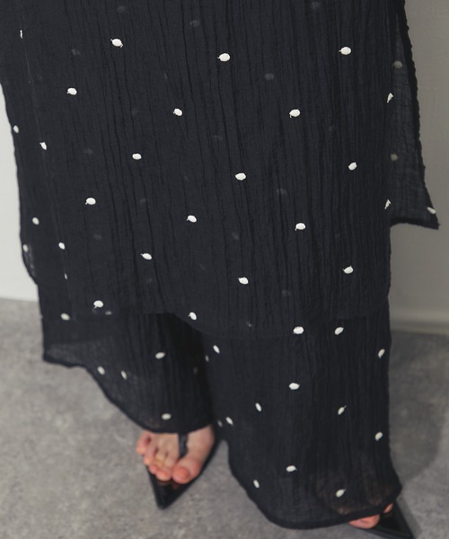 パンツ ドット花柄刺繍パンツ レディース : ZOZOTOWN Yahoo!店 - 通販