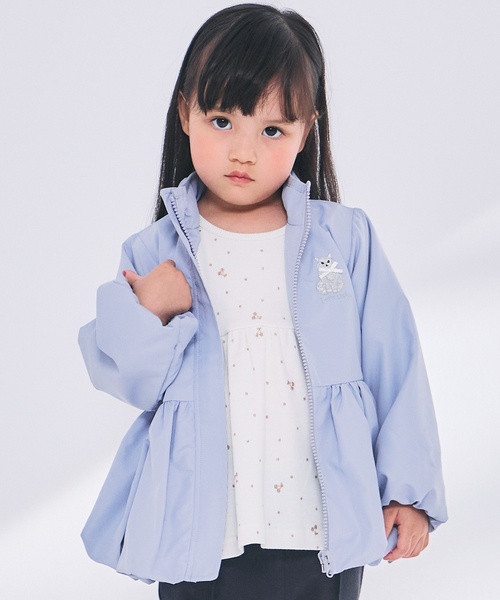 PETIT BATEAU（プチバトー） ポンチョ 耳付きボアジャケット キッズ