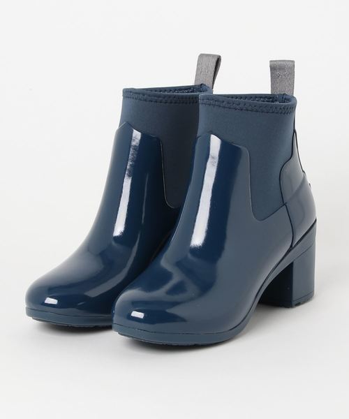 レインシューズ HUNTER/REFINED MID HEEL GLOSS