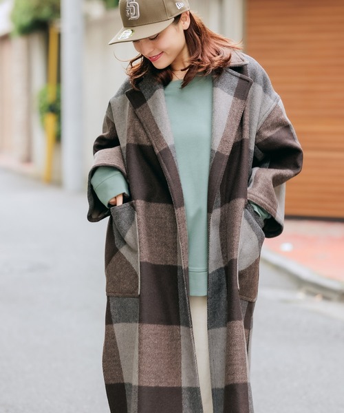 高評価新作 コート チェック コ ZOZOTOWN PayPayモール店 - 通販 - PayPayモール チェスターコート LONDON TRADITION/ロンドントラディション UNISEX OVERSIZE COAT CHECK 本物保証人気SALE