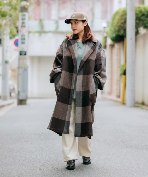 高評価新作 コート チェック コ ZOZOTOWN PayPayモール店 - 通販 - PayPayモール チェスターコート LONDON TRADITION/ロンドントラディション UNISEX OVERSIZE COAT CHECK 本物保証人気SALE