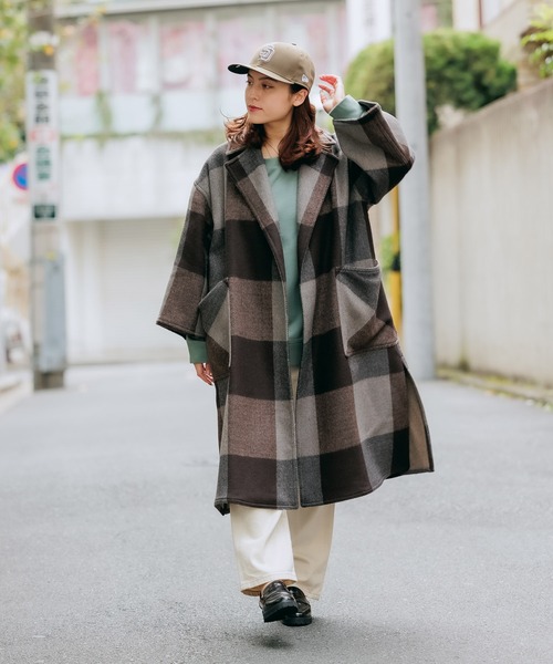 高評価新作 コート チェック コ ZOZOTOWN PayPayモール店 - 通販 - PayPayモール チェスターコート LONDON TRADITION/ロンドントラディション UNISEX OVERSIZE COAT CHECK 本物保証人気SALE