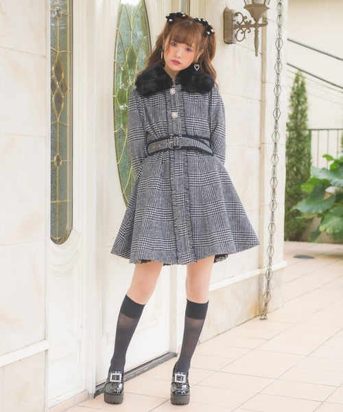 ROJITA（ロジータ） アウター ビジュ釦衿ファーコート : ZOZOTOWN