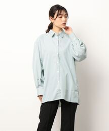 STYLEBLOCK ブラウス シャツ 先染めストライプサイドスリット
