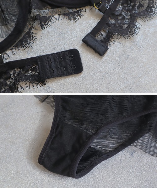LINGERIEAM タグ付きブラ&amp;ショーツ【チョーカー付き】　C65 GHI/Maid Bunnyチョーカー付きブラセット｜かわいい下着・ランジェリー
