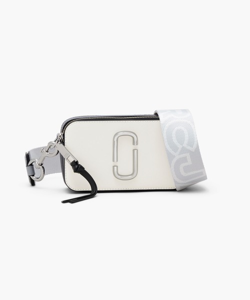 MARC JACOBS スナップショット　シルバー MARC JACOBS マークジェイコブス スナップショット ショルダー