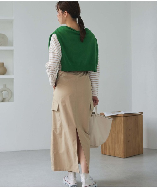 ACNE STUDIOS ベージュカーゴスカート Edit Sheen（エディットシーン） ロング スカート ベネシャンカーゴ