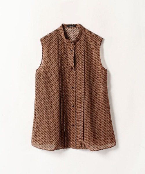 allureville ブラウス シャツ シアクレープバックフリルブラウス