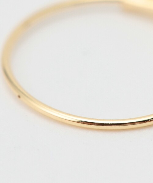 美品 K18 フープピアス（Ray BEAMS）付けっぱなし Ray BEAMS（レイ ビームス） ピアス K18 フープピアス 10mm レディース